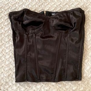 Black corset top, size S
